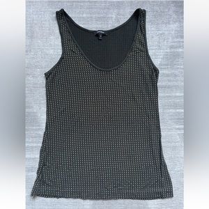 Express Women's Size XS Green Sleeveless Tank Top With Gold Studs